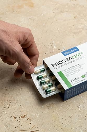 Laboratoire NaturAvignon Prostanat | Prostate, Confort urinaire, Performance physique | Saw Palmetto + Pépins de courge + Ginseng | Fabriqué en France | 60 gélules (1mois)