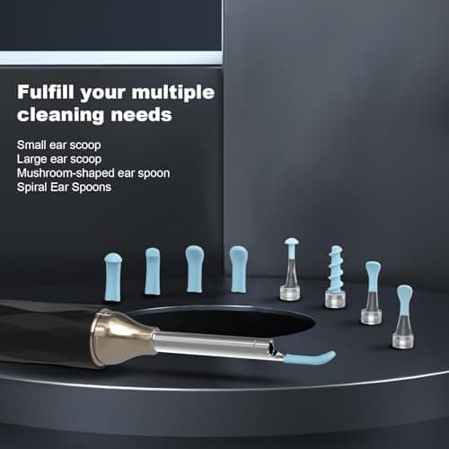 EarFairy Otoscope Oreille 1080P HD 3,5mm Camera Iscope IP67 Étanche Nettoyant Oreille Avec 6 Lumières LED Outil de Nettoyage d'oreille Adapté aux Smartphones et Tablettes IOS et Android