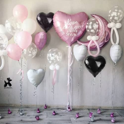 Ballon Coeur Blanc 20 pcs, baudruche en Forme de Coeur, Ballons de Fleuret, Ballon Helium Coeur pour Anniversaire, Mariage, Saint Valentin, décoration de fête de Noël