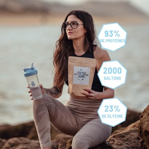 Nutripure | Collagène Marin Sauvage en Poudre | Complément Alimentaire Articulations, Soin des Cheveux & Ongles, Peau | Collagène Marin Hydrolisé | Chocolat | Sachet de 310g | 1 Mois | Made in France