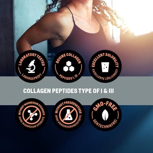 Poudre de collagène de pâturage avec peptides de type 1 & 3 - Collagène bioactif au goût neutre