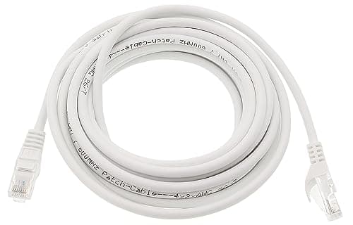 1aTTack.de - 5 câbles réseau Cat7 de 1,5 m, câbles de raccordement Ethernet Cat.7, Lan et Cat 7 pour une vitesse Internet maximale et connecte tous les appareils avec des fiches RJ 45 blanches