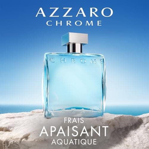 Azzaro Chrome, Eau de Toilette en Spray Vaporisateur pour Homme, Parfum Frais aux Notes d'Agrumes, 50 ml