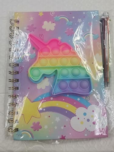 Journal intime Fille avec Stylo, Pop It Spirale Carnet Secret Fille Cadeau