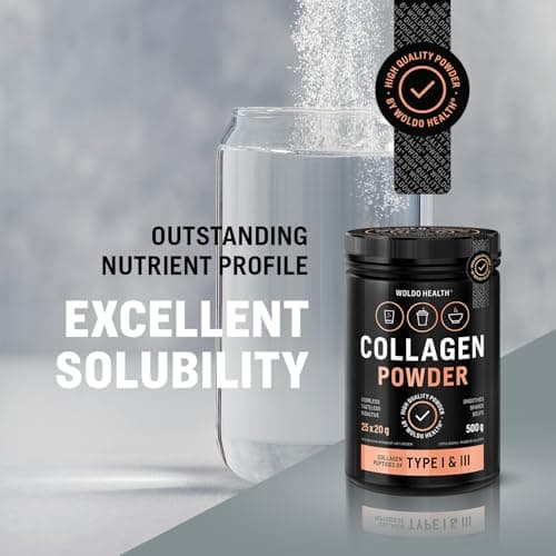 Poudre de collagène de pâturage avec peptides de type 1 & 3 - Collagène bioactif au goût neutre