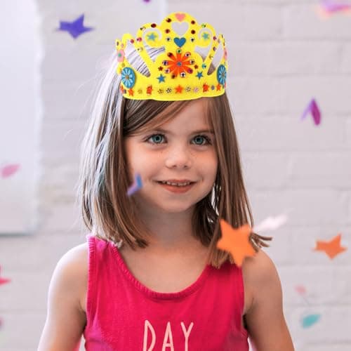 SAFIGLE 12 Pièces Enfants Couronne Artisanat Bricolage Couronne Kit Princesse Diadèmes Couronnes Prince Couronne Enfants Fête D'anniversaire Roi Chapeaux Pour La Fête D'anniversaire Bébé
