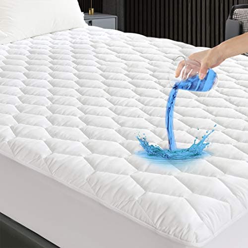 GRT Protège Matelas 160x200 cm Matelassé, Alèse Certifié Oeko-TEX, Surmatelas Imperméable Respirant,Bonnet jusqu'à 40cm avec Élasticité Tout Autour