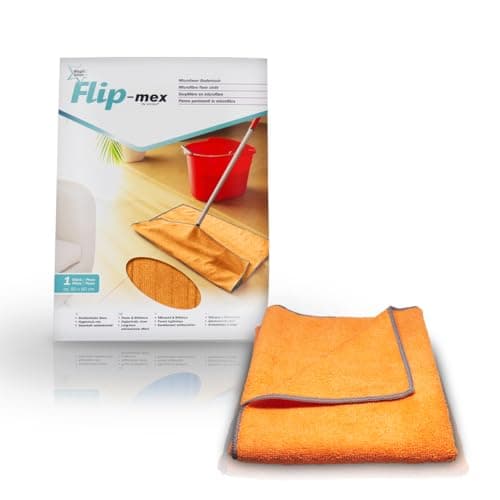 Flip-mex® Tissu de Sol en Microfibre Magic Silver - Nettoyage en Profondeur et hygiène Parfait pour Le Sol. Mis. 50 x 60 cm