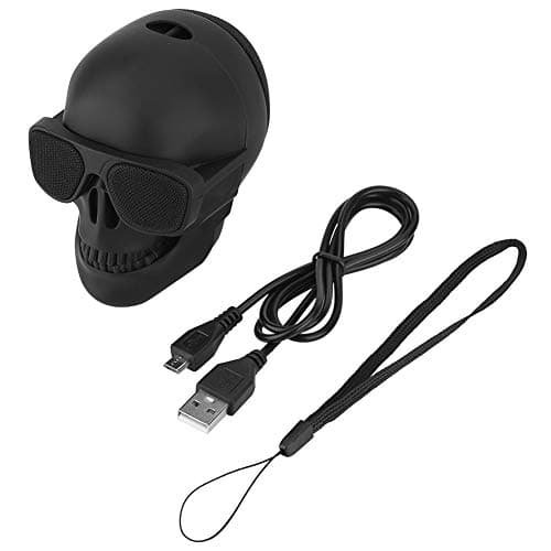 Ruiqas Enceinte Bluetooth en Forme de tête de Mort - Mini Haut-Parleur Portable sans Fil Bluetooth stéréo