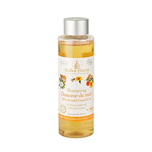 Ballot Flurin - Shampoing Douceur Miel - LAVE, NOURRIT, APAISE - Brillance naturelle, Chevelure saine - 30% Miel bio - Tout type de cheveux - Fabriqué en France - certifié Cosmébio - 250 ml