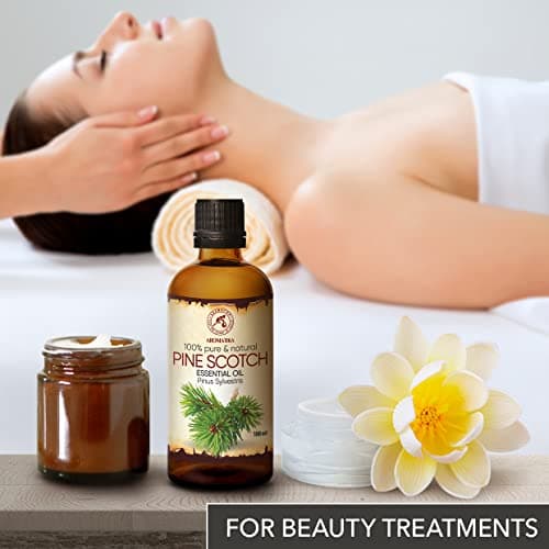 Huile Essentielle Pin 100ml - Pinus Sylvestris - Naturelle pour un Bon Sommeil - Beauté - Bain - Aromathérapie - Relaxation - Spa - Diffuseur Arôme & Lampe - Pine Scotch Oil