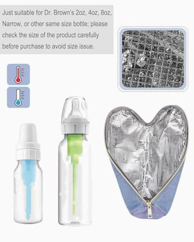 KGDUYC Sacs isothermes - 1pcs Sac Isotherme Bebe,Sac Isotherme Bouteille, Sac pour Bouteille d'eau,Sac Isotherme pour Bouteilles Portable,pour Stocker des Biberons,des Boissons,des Bouteilles d'eau