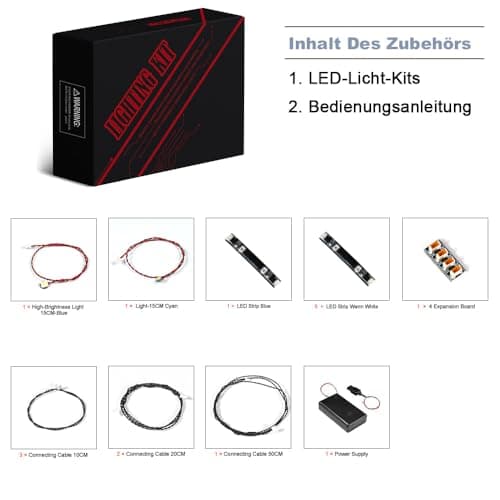Kit d'éclairage LED compatible avec Lego 76419 Poudlard Castle and Grounds (pas de Lego), kit d'éclairage décoratif compatible avec Lego Poudlard Castle and Grounds Jouet créatif - Version standard