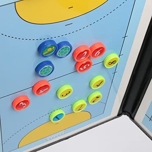 RoseFlower Tableau Tactique de Handball - 12.6" x 9.6" Tableau Magnétique D'entraîneur de Handball - Tactique Board Handball Pliable - Excellents Cadeaux D'entraîneur De Handball pour Hommes