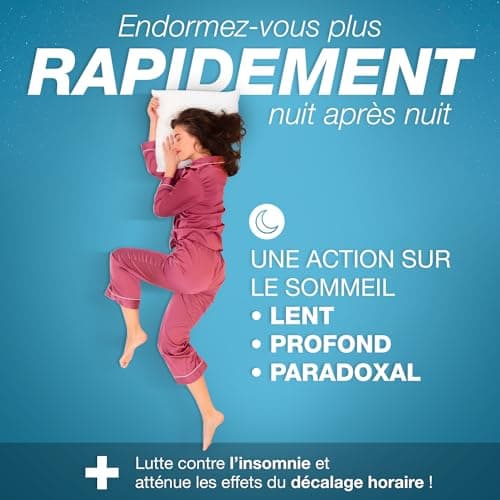 Mélatonine 1,9mg - 150 nuits : Action Rapide - Régulateur de l’horloge biologique | Pulsions de grignotage | Fabriqué en France | Endormissement serein | Réveil lucide