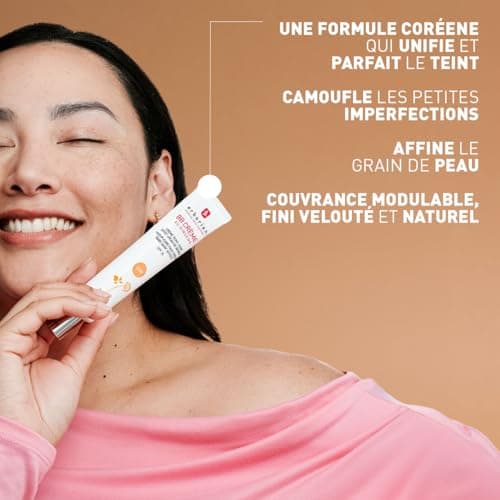 Erborian - BB Crème au Ginseng 5-en-1 - Soin Teinté Perfecteur Effet "Peau de Bébé" - Fond de Teint Couvrant Imperfections - Protection Solaire SPF 20 - Soin Cosmétique Coréen - Clair 15ML