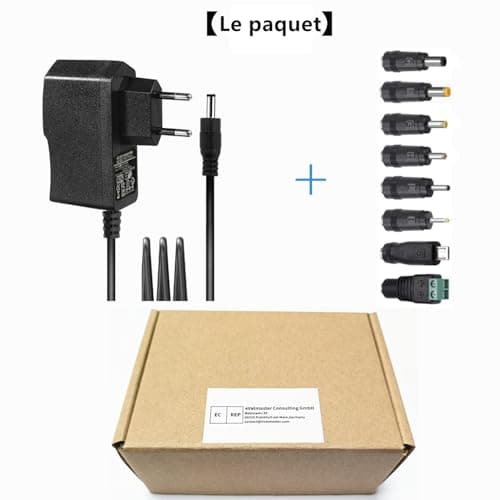Adaptateur Secteur 5V 2A Chargeur ' AC220V 230V à DC5V 2000mA 1500mA 1000mA 500mA Pilote d'alimentation 8 adaptateurs de Prise CC Convertisseur 5 Volts AC DC Sans Fil