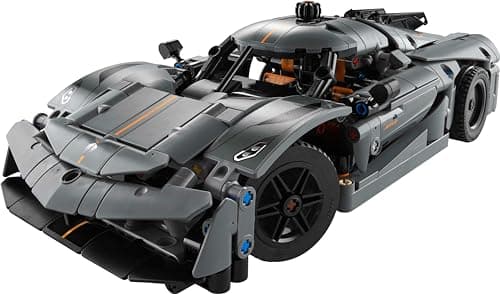LEGO Technic Hypercar Koenigsegg Jesko Absolut Grise - Set de Construction - Véhicule pour Enfants - Maquette à Construire - Cadeau pour Les Passionnés de Sport Automobile 42173