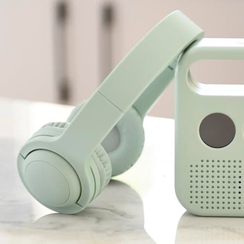 MERLIN- Casque Audio, Vert Amande
