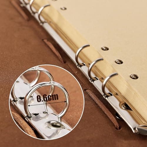 COLOFALLA Carnet de Voyage Vintage Cahier Portable Note en Cuir avec Pendentif Carnet à Spirales Rechargeable avec Motif Arbre en Forme de Cœur Journal Cadeau