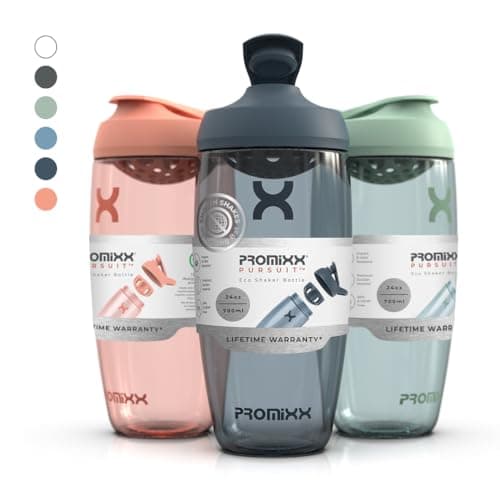 Promixx Shaker – Bouteille shaker de protéines de qualité supérieure pour shakes complémentaires – Facile à nettoyer et durable, 700 ml, Blanc Arctique