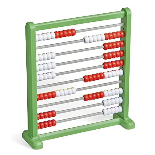 Learning Resources Boulier recto verso, boulier en plastique qui change de couleur pour enfants, maths avec des perles à compter pour enfants, boulier, jouet pour compter (jeu de 1), 3+