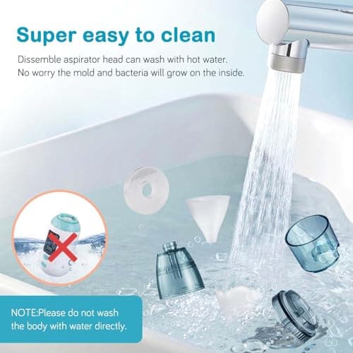 Mouche Bébé Electrique ,Aspirateur nasal bébé nettoyeur de nez électrique et dissolvant de cérumen avec 6 buses réutilisables pour nouveau-nés