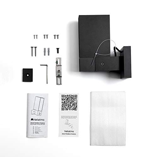 Netatmo outdoor Pack 2 Caméras Extérieures, Détection de Personnes,1920p, Voitures et Animaux, Aluminium Noir, NBU-2-NOC-AMZ