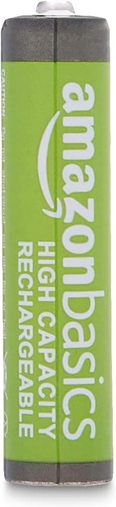 Amazon Basics Lot de 12 piles rechargeables AAA NiMH haute capacité, 850 mAh, 1,2 V, rechargeables 500 fois, préchargées