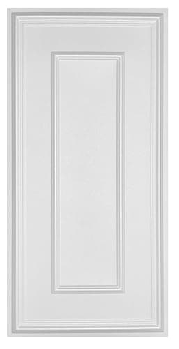 Lot de 4 panneaux muraux 3D décoratifs - En polystyrène XPS - 100 x 50 cm / 2 m2 - Cadre classique - XL 3 mm d'épaisseur (blanc R.XL)