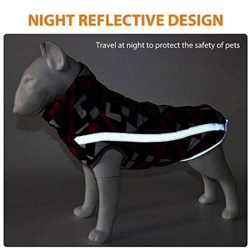 PETCUTE Manteau Imperméable pour Chiens Veste pour Chien Taille Petit Moyenne Grande Vetement Chuads pour Chien