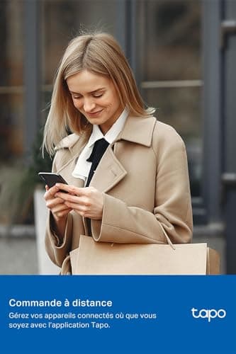 Tapo Matter Prise Connectée WiFi, Suivi de consommation, 16A Type E, Fonctionne avec Alexa, Contrôler le radiateur, le chauffage, Économie d'énergie, Tapo P110MA(FR)