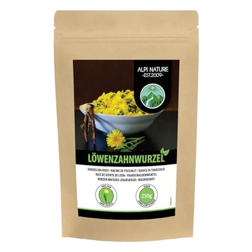 Racine de pissenlit séchée (250g), racine de pissenlit coupée, 100% pure et naturelle pour la préparation du thé et l'assaisonnement des plats