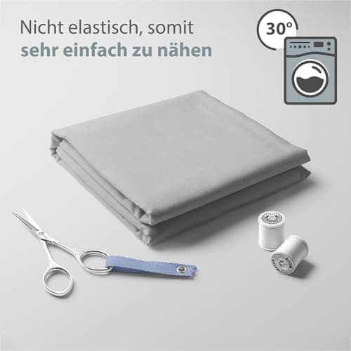Tissu en coton au mètre 1M x 160cm - Tissus à coudre au mètre Tissu de décoration léger pour enfants Tissu à la mode 1. Gris