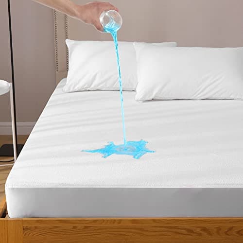 Bedecor Coton Protège Matelas Imperméable et Respirante,Alèse, Couvre Matelas, Anti-Acarien Hypo-Allergénique (180x190/200cm)