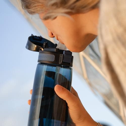 Super Sparrow Gourde Enfant - 500ml - TouchSip Bouteille d'eau avec Paille - Tritan Sans BPA - Idéale pour le Sport, l’École et les Activités en Plein Air