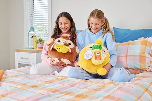 Snackles, Series 2, Capybara (Kung Fu Tea, Bubble Tea), Plush Toy, Cuddly Squishy Comfort Plush with License Snack Brand Accessory, Medium (35 cm), Brown Box, (Capybara)