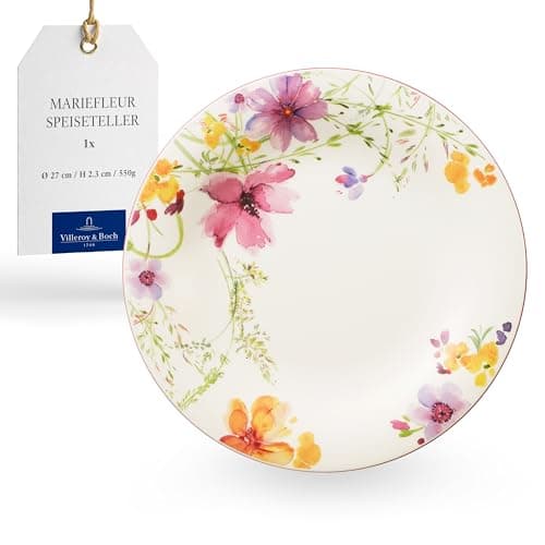 Villeroy & Boch 1041002620 Assiette Plate, Porcelaine, Blanc/Multicolore