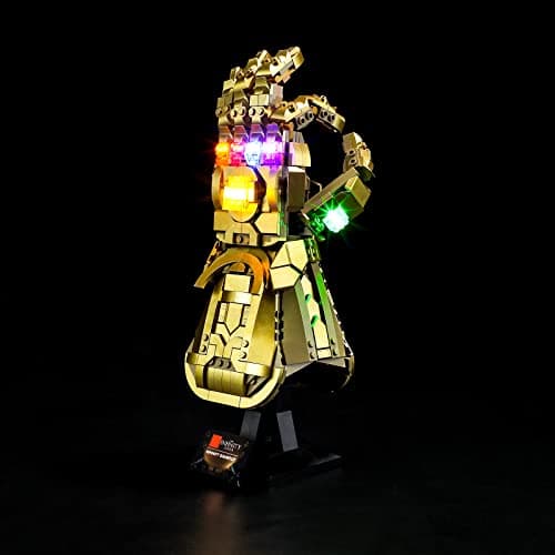 BRIKSMAX Kit d’éclairage à LED pour Lego Marvel Le Gant de linfini- Compatible avec Lego 76191 Blocs de Construction Modèle- Pas inclure l’Ensemble Lego