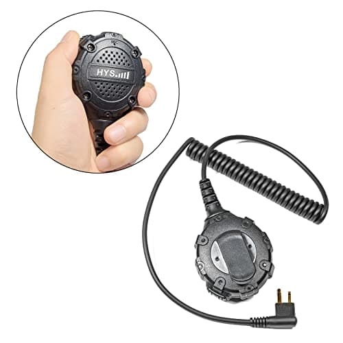 HYS Microphone haut-parleur portable pour talkie-walkie, microphone compatible avec Motorola CP040 CP140 GP300 CLS1110 Radio bidirectionnelle