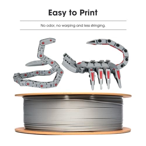eSUN PLA Filament 1.75mm, PLA Basic Précision Dimensionnelle +/- 0.05mm, Bobine de 1KG (2.2 LBS) Filament PLA Rapide pour 3D Imprimantes,Blanc Froid