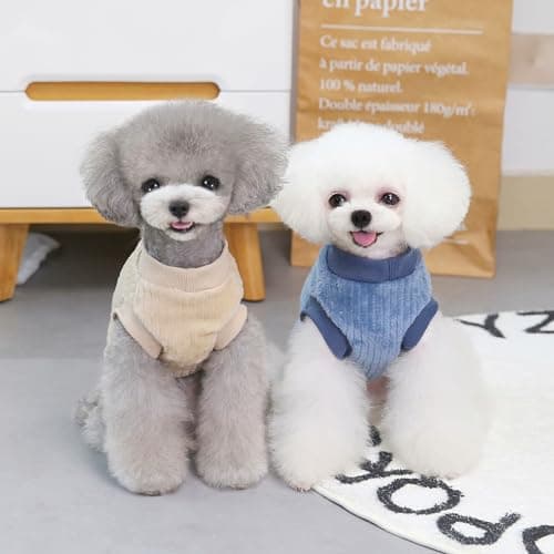 YAODHAOD Pull en peluche pour chien et chat – Chandail doux et épais et chaud pour chien et chat (taille S, abricot)