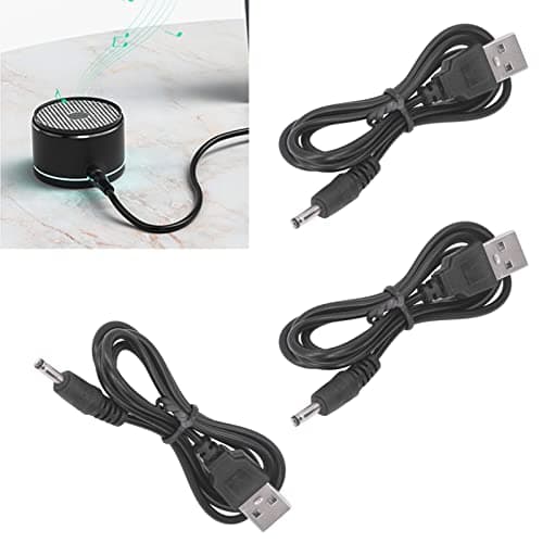 Cordon D'alimentation USB, 3 Pièces de Cordon D'alimentation USB Ligne de Câble DC 5V Jack Câble de Charge 3,5 X 1,35 Mm Double Couche D'isolation en PVC, Câbles USB