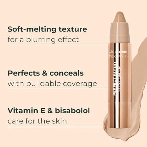 M. Asam MAGIC FINISH Perfect Blend Correcteur Nude (3 g) – Stick correcteur nude pour un teint immaculé, yeux makeup, camoufle cernes et imperfections, effet filtre immédiat