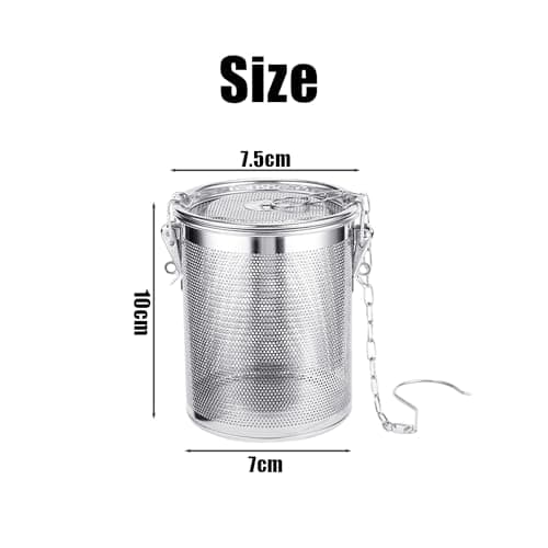 1 filtre à épices en acier inoxydable, filtre à thé, passoire à épices, sac à épices, adapté pour la cuisine et pour infuser du thé, des épices, des feuilles de thé ou des herbes, etc.