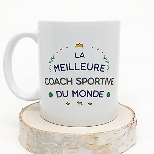 Mugffins Tasses pour COACH SPORTIVE - En Français - Cadeau original pour COACH SPORTIVE femme - Meilleur du Monde - 11 oz / 330 ml