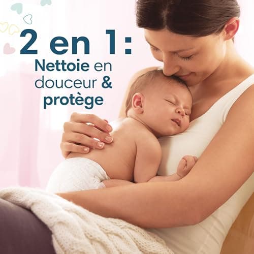 Pampers Sensitive, 1200 Lingettes pour Bébé (15x80), Sans Alcool ni Parfum, Certifié OEKO-TEX, Pour Une Toilette Douce Et Délicate