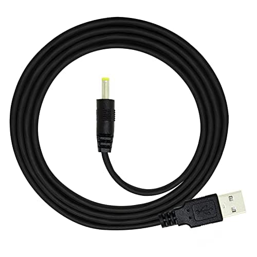 NFHK Lot de 2 câbles d'alimentation ronds USB 2.0 mâle type A vers 5 V CC 4 x 1,7 mm 150 cm 24 AWG