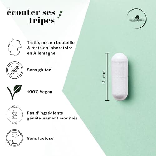 Probial 21 Mix | 21 souches bactériennes + maximum d'inuline | 180 gélules à enrobage entérique (DRcaps ®) | Dosage idéal de bactéries et d'inuline | Vegan | Transformé et testé en Allemagne