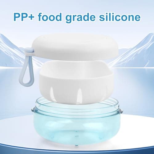 Étui pour Prothèses Dentaires, Boîte de Bain pour Prothèses Dentaires, Boîte à Prothèses Portable avec Panier, Boîte de Retenue Orthodontique avec Miroir (Blanc)